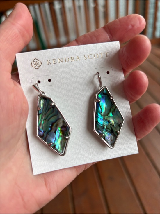 Kendra Scott Jewelry - Kendra Scott Silver/Abalone Earrings